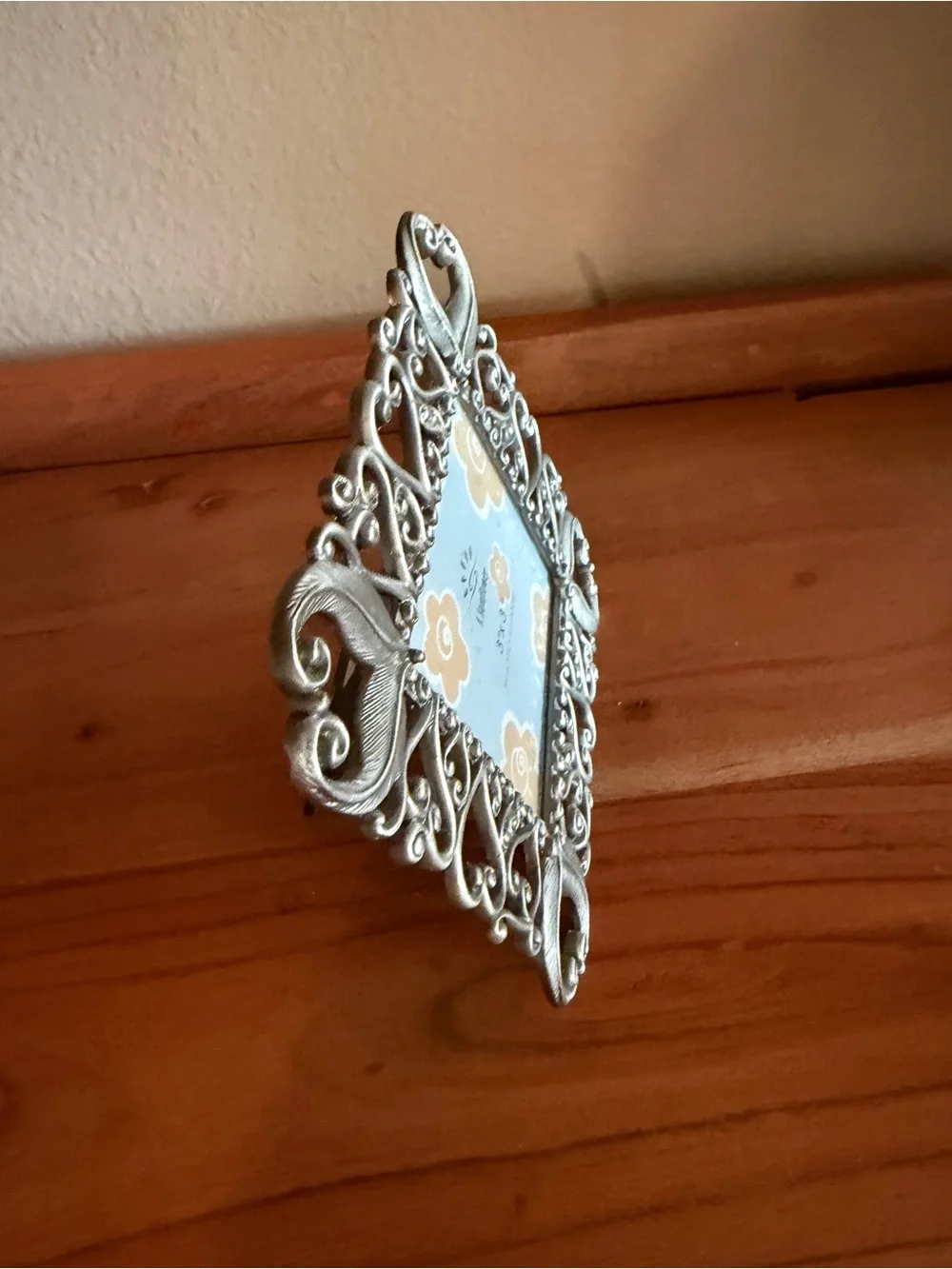 NWT S.Sunflower Pewter Filigree 3x3 Photo Frame - New